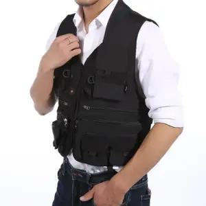 엑티브 멀티포켓 낚시조끼 레저조끼(블랙) (XXXL)낚시조끼 등산조끼