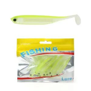 은빛비늘 소프트베이트 형광 갈치웜 루어미끼세트 쉐드웜 광어 미끼 10p세트 루어