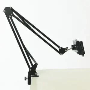 책상 테이블 집게형 자바라 인강시청 핸드폰 거치대태블릿고정 스마트패드 휴대폰 탁상 고정대