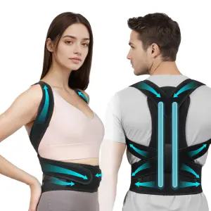 여성 및 남성용 히토르센 조절 자세 교정기 상체 어깨 목을 위한 풀 백 브레이스 지지 허리 를 플러스