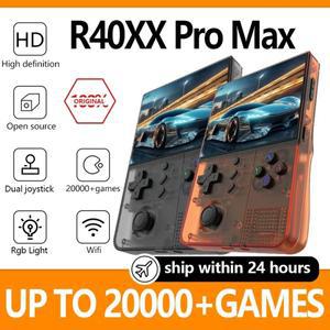 신형 R40XX 프로 맥스 레트로 핸드헬드 콘솔 4.2인치 HD IPS 스크린 내장 와이파이 휴대용 비디오 플레이어