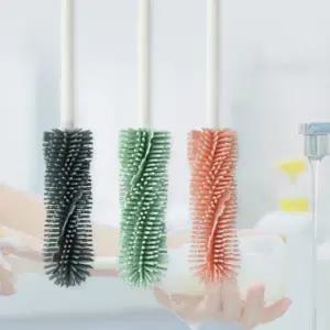 작은병솔 실리콘 브러쉬 물병 세척 병솔 물병 브러쉬 세척