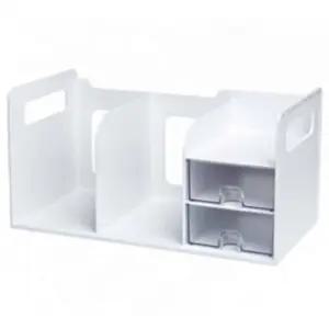 책상책꽂이 책상위책꽂이 서랍 책꽂이 흰색