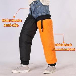 HKSECHINGKEJI 모터사이클 소매 방풍 야외 사이클링 보호대 스노보드 따뜻한 스포츠 무릎 플러시 겨울 라이딩용 방수 패드 스키 지퍼 가드 다리 온열