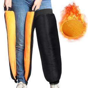 지퍼와 반사 안감 있는 보호대 타기 방풍 스트립이 정강이 워머 다리 플리스 겨울 무릎 커버 모터크로스 자전거 두꺼운 방수 패드 보온 모터사이클