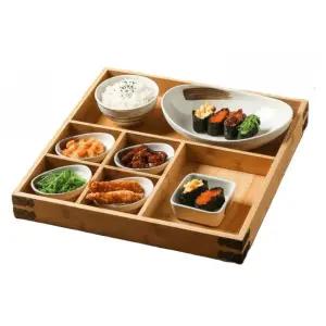 나눔접시 트레이 분할 플레이팅 플레이트 식기세트 사각 정사각