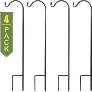 소버스 셰퍼드 훅스 - 새 모이통 야외 장식 식물 조명 등불 꽃바구니 등을 확장 가능한 정원 화분 말뚝