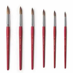 화홍 수채붓 771 환붓 6본 2-12호 연습 문구 방붓 다용도 도수채 미술