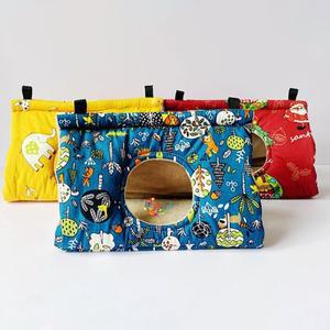 삼각형 새장 앵무새 플러시 둥지  애완 동물  겨울 해먹 케이지  집 오두막 텐트 침대  걸이식 동굴  제품