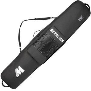 MERALIAN 항공 여행용 스노보드 가방, 보드, 의류, 스노우보드 및 부츠, 백, 장비에 패딩 맞는 길이 165CM 헬멧 155CM