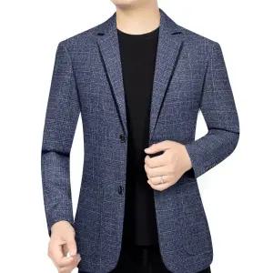 샤오원샵 남자 가을 캐주얼 키작남 정장 자켓 아우터 얇은 슬림 코트 평상복 싱글 양복 꾹3