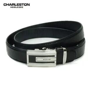 남성 자동 버클 가죽 허리띠 클래식 스타일