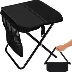 주플로 휴대용 의자 240파운드 적재 접이식 백팩 수납 포켓 2개 포함 13인치 캠핑 하이킹 낚시 및 여행을