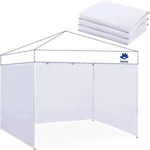 팬팻 인스턴트 캐노피 텐트 측벽 10x10 팝업 방수 99 자외선 차단 3피스 흰색(3PCS 측벽만 해당 텐트는