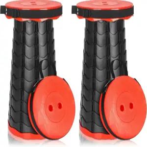 Esup 2팩 접이식 캠핑 의자 휴대용 경량 야외 낚시 실내 주방 최대 하중 400파운드