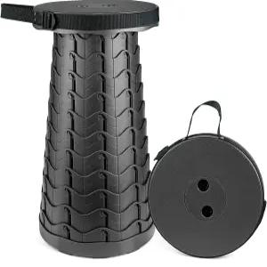 헤산졸 휴대용 텔레스코프 스툴 캠핑 정원 낚시 하이킹 여행용 접이식 BBQ 조절 가능한 최대 적재량