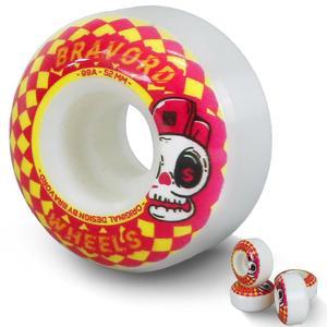 BRAVORD 클래식 스케이트보드 휠, 트릭용 52MM 팩 99A 스트리트 4개