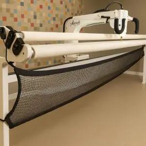 신축성 있는 후크가 새티니어 엑스트라 롱 해먹 보관망 블랙 메시 기어 보호 암 퀼팅 기계 액세서리용