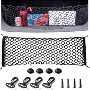 카고 네트 신축성 조절 가능한 탄성 트렁크 정리함 후크가 달린 자동차 트럭 SUV를 위한 범용 액세서리
