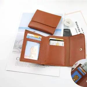 [골드스마일]7포켓 똑딱이 카드 신분증 지폐 보관 지갑 탄1P