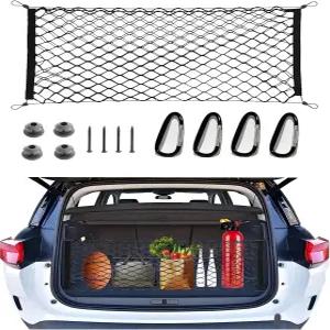 SUV 지프 트럭용 카고 네트 스트레처블 자동차 외장 액세서리 안전한 보관을 위한 이중층 네트워크