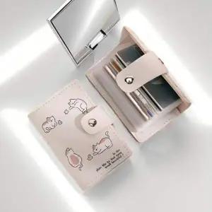 귀여운 동물 캐릭터 지갑 4종 카드 정리 홀더 대용량 지갑 홀더