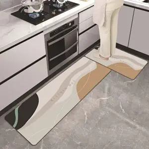 주방매트 세트 규조토 미끄럼방지 빨아쓰는 욕실매트 (KYR-WFGMAMK)