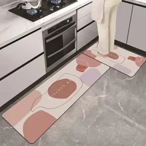 미끄럼방지 빨아쓰는 규조토 욕실매트 주방매트 세트 (KYR-WFGLOMA)