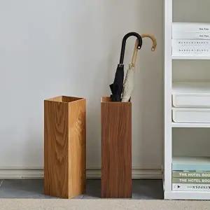 호텔 카페 인테리어 홈 장마대비 사각 우드 우산꽂이 (KYR-WFHGE7B)