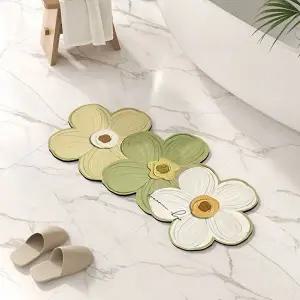 유화꽃 규조토 발매트 빨아 욕실 주방 현관 논슬립 (KYR-WFHASNT)