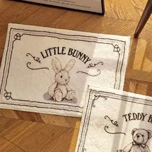 버니 플라워 발매트 2p 소품 부엌 DIY (KYR-WFJ52RN)