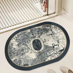 빨아쓰는 규조토발매트 욕실 화장실 현관 발판 매트 (KYR-WFH10FW)