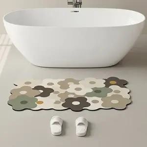 빨아쓰는 규조토발매트 화장실 욕실 현관 발판 매트 (KYR-WFH10FV)