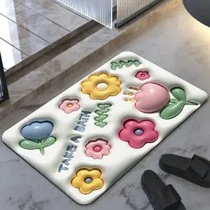 빨아쓰는 규조토 발매트 3D입체 주방 싱크대 매트 (KYR-WEC6FC2)