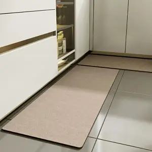 빨아쓰는 소프트 규조토 발매트 2종세트 브라운 (KYR-WD99085)