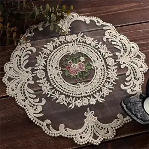 023 원형 핑크 꽃 협탁 러그 3color (KYR-WFGEMBI)