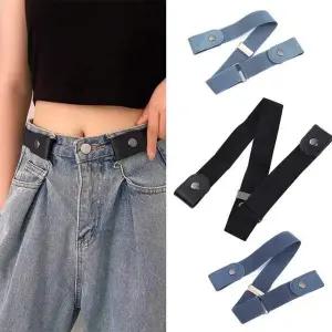 [콩심팥심]버클없는 프리벨트 청바지 교복 매직 벨트 고무줄벨트 여자허리띠