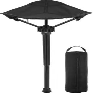 토드마미 접이식 의자 휴대용 캠핑 낚시 나일론 블랙 경량 스틱 시트