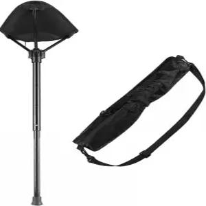 완리안 휴대용 접이식 의자 하이킹 다리 조절식 하나 등산 캠핑 야외 바비큐 낚시 및 콘서트 3 기어 높이