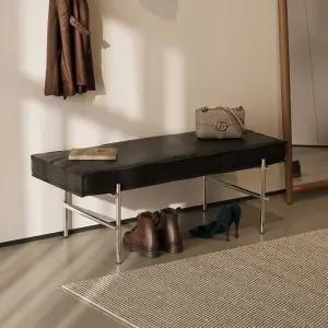 벤치 고급 가죽 소파 침실 인테리어 거실 현관 의자 수납