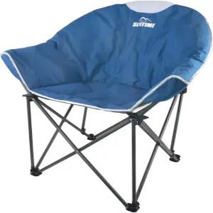 야외 리빙 선타임 소파 의자 오버사이즈 패딩 문 레저 휴대용 안정적이고 편안한 캠핑 하이킹 접이식