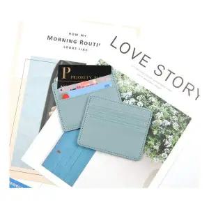 [셀러에이드]가죽 교통카드 신용카드 신분증 카드지갑 옥색 1P