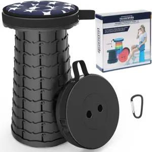 여행 피크닉 낚시 하이킹 박물관을 위한 휴대용 견고하고 가벼운 스툴 접이식 캠핑카 440Ib 용량(스툴