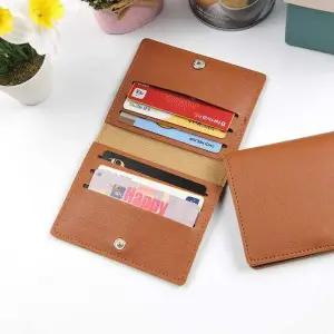 [셀러에이드]가로6포켓 신분증 명함 가죽 신용카드지갑 탄1P 가로