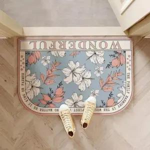 플라워 디자인 규조토 발매트 미끄럼 방지 (KYR-WFISVT9)