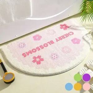 보슬보슬 인테리어 주방 화징실 산뜻함 꽃잎 발매트 (KYR-WFG220D)