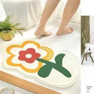 스마일 소프트 플라워 에그 발매트 인테리어용 (KYR-WFGMAMQ)