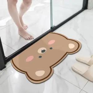 빨아쓰는 캐릭터 규조토 발매트 미끄럼방지 매트 (KYR-WDC108D)