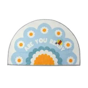 푹신푹신 소프트 반달 발매트 데이지 화장실발매트 (KYR-WD1AFA6)