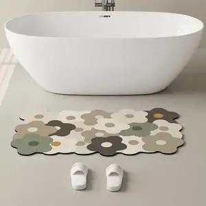 빨아쓰는 규조토발매트 화장실 욕실 현관 발판 매트 (KYR-WFH10FV)